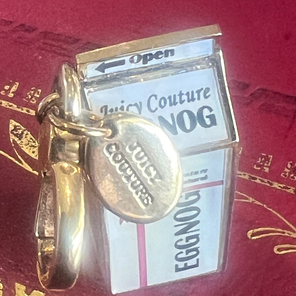 Juicy Couture Eggnog Box Charm Limited Edition 2012.  and no calories!